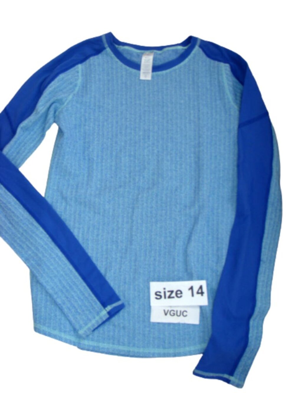Ivivva Girl by Lululemon 🍋Warm Terrain Long Sleeve Thumbholes Tee size 14